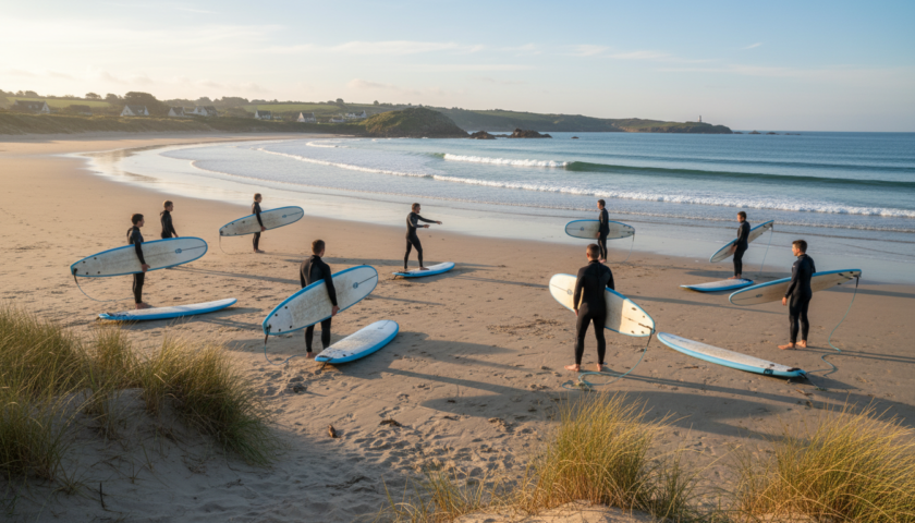 découvrez l'école de surf à audierne, idéale pour apprendre rapidement en toute sécurité, avec des cours adaptés à tous les niveaux dans un cadre convivial et professionnel.