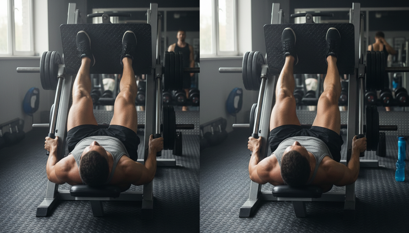 découvrez comment ajuster votre placement sur la leg press pour cibler efficacement vos quadriceps ou vos fessiers et maximiser vos résultats en musculation.