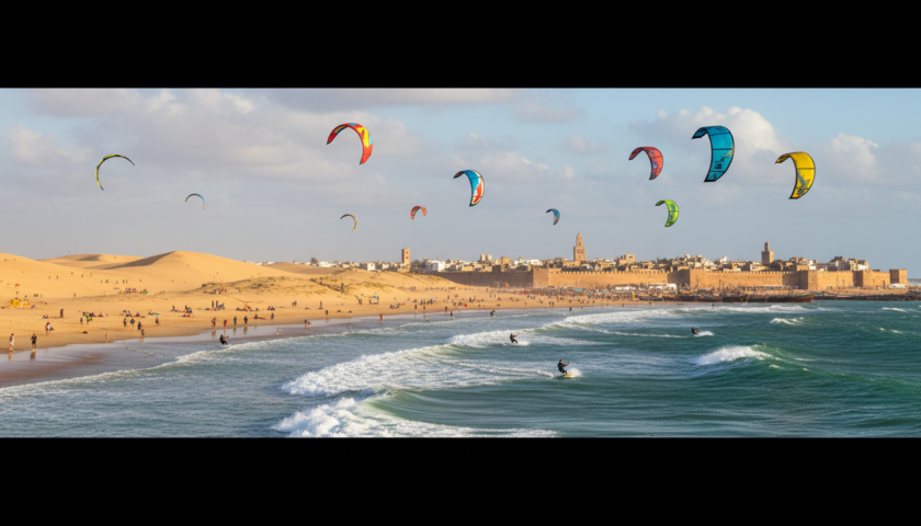 découvrez essaouira, le paradis marocain où passion et aventure se rencontrent pour les amateurs de kitesurf. vagues parfaites, vents constants et paysages à couper le souffle vous attendent.