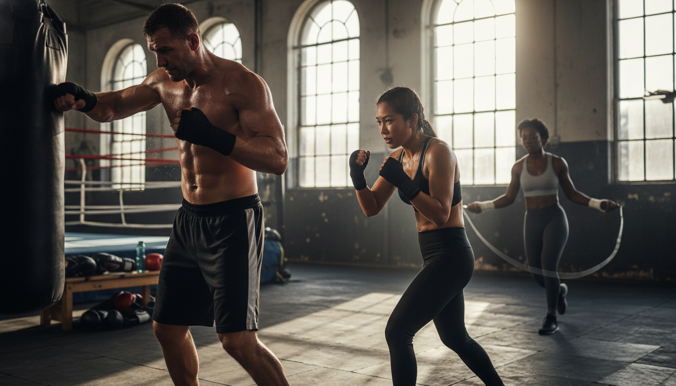 rejoignez notre programme intensif de 6 semaines pour boxeurs et améliorez significativement votre puissance et votre endurance. idéal pour tous les niveaux, ce programme vous prépare à donner le meilleur de vous-même sur le ring.