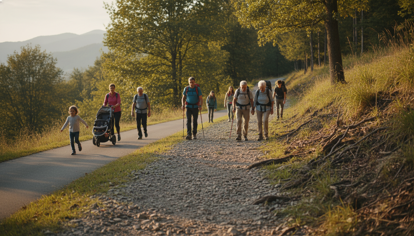 découvrez comment la vitesse moyenne de marche varie en fonction de l'âge et du type de terrain, et apprenez à adapter votre allure pour une marche optimale.