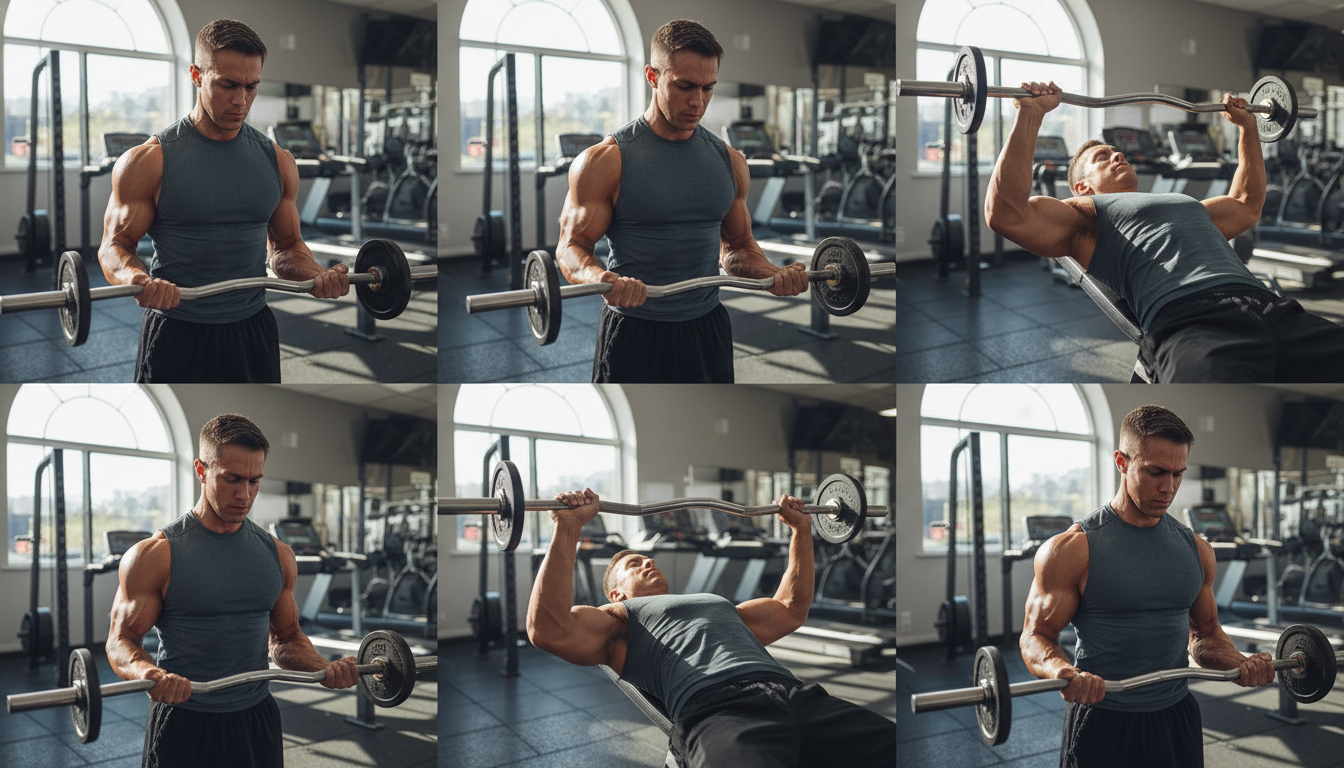 découvrez les 5 exercices essentiels avec la barre ez pour sculpter vos bras efficacement et renforcer votre musculature. guide complet pour des résultats visibles.
