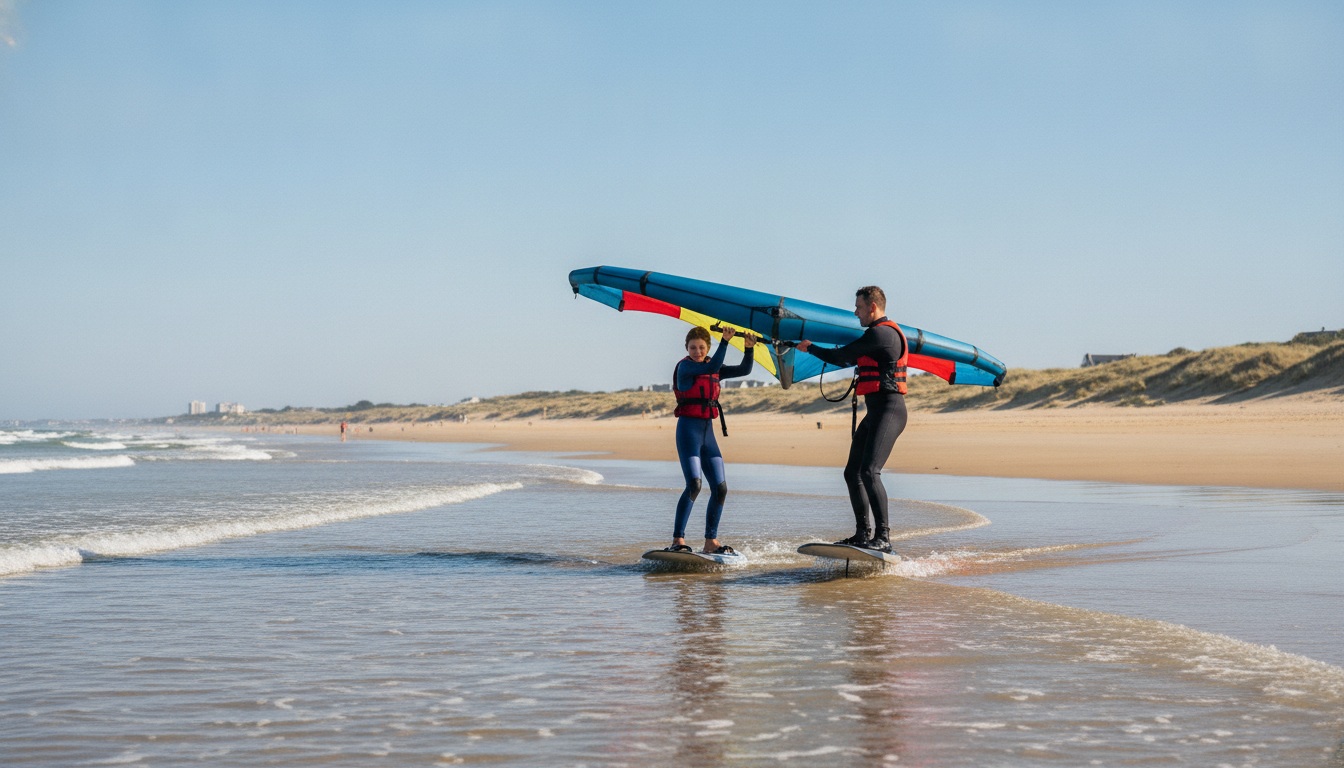 découvrez les secrets des meilleures écoles de wingfoil à la baule avant de réserver votre session pour profiter pleinement de cette expérience unique en mer.