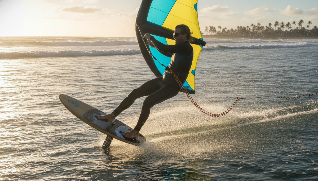 découvrez pourquoi de plus en plus de riders en wingfoil choisissent la leash ceinture, préférant cette alternative au modèle cheville pour bénéficier d'une liberté de mouvement optimale et d'un confort accru.