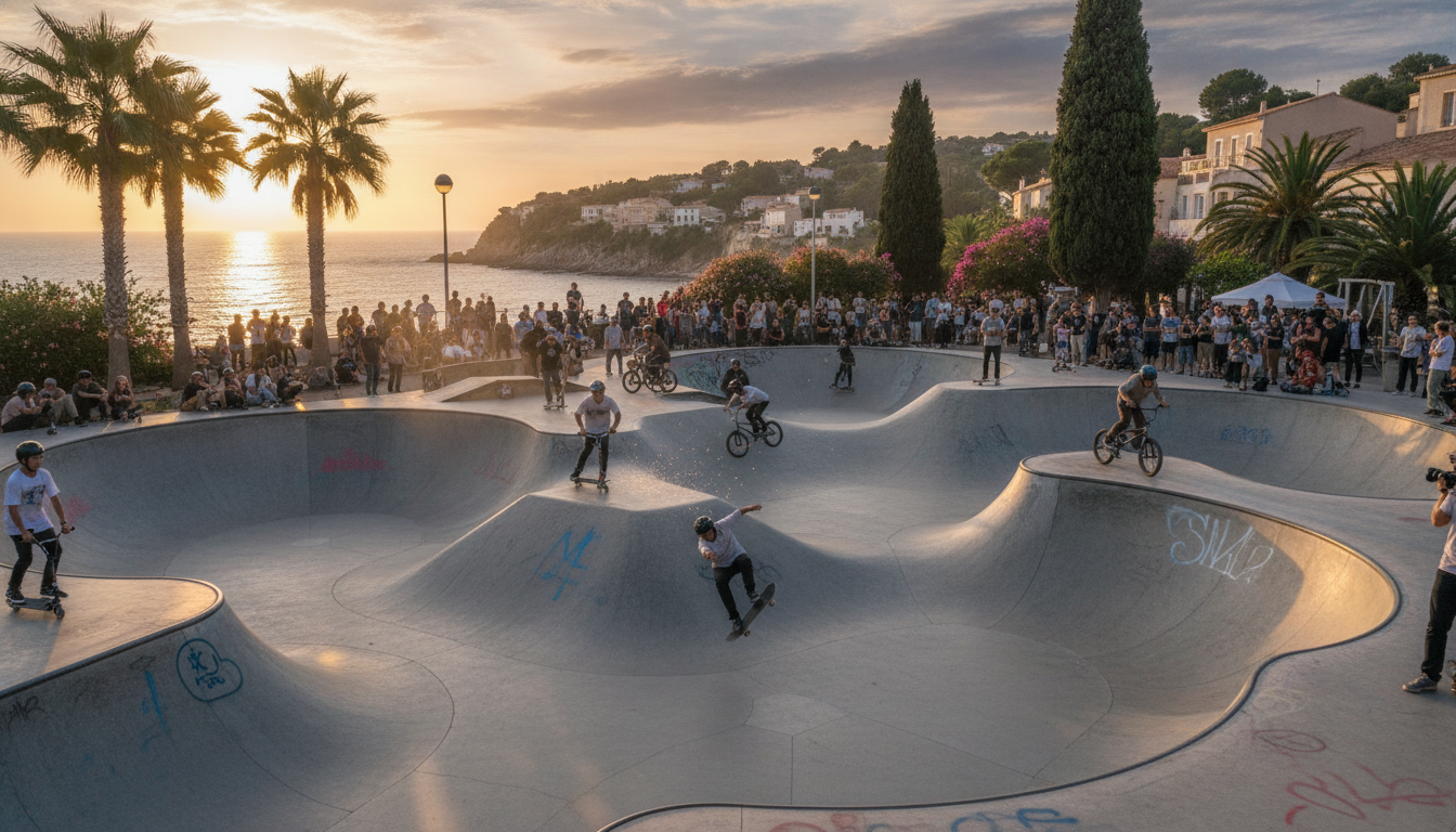 découvrez les secrets bien gardés des riders locaux au skate park de la baule, situé sur le spot des salines. un lieu emblématique pour tous les passionnés de glisse et de sensations fortes.
