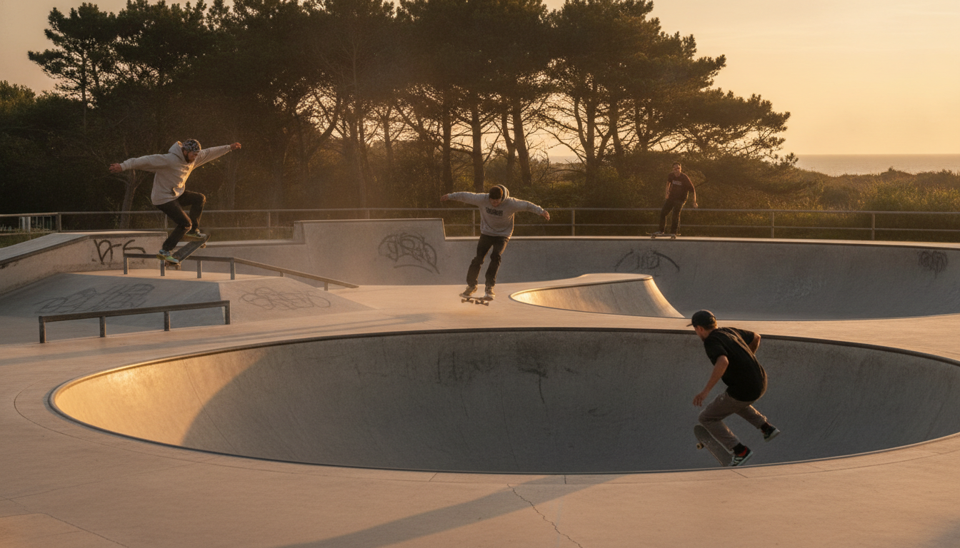 découvrez les secrets bien gardés des riders locaux au skate park des salines à la baule, un spot incontournable pour les passionnés de glisse en bord de mer.