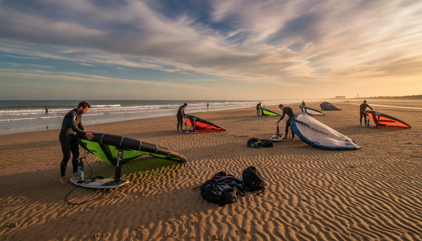 découvrez pourquoi les meilleurs riders français choisissent la baule pour pratiquer le wingfoil, grâce à ses conditions idéales et sa baie exceptionnelle.