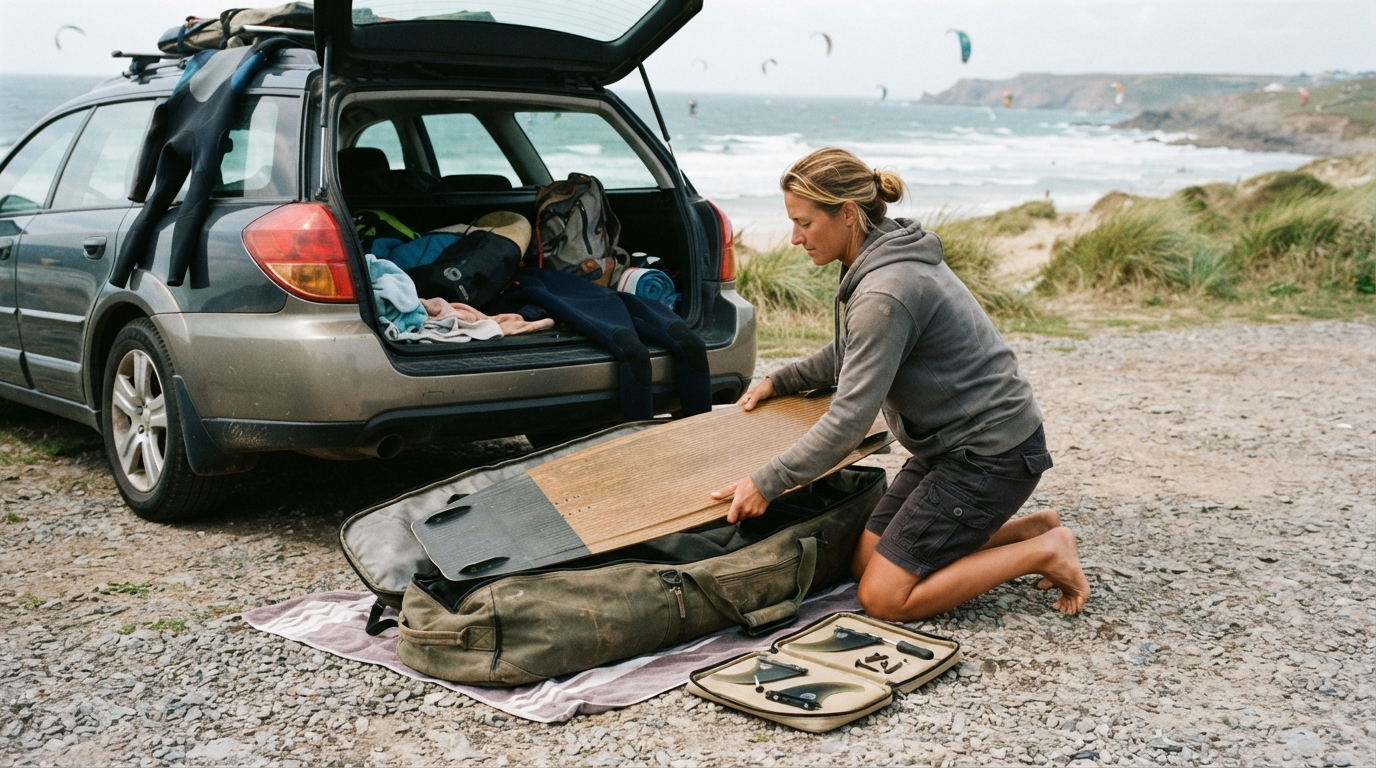 découvrez les 3 erreurs de rangement qui abîment votre boardbag de kitesurf et adoptez les bons réflexes pour protéger durablement votre équipement.