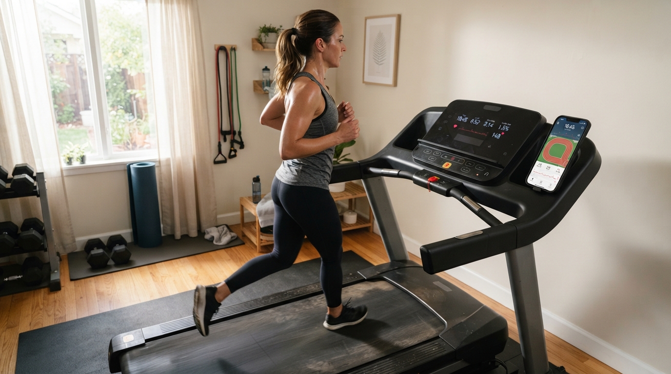 avant d’acheter un tapis de course connecté, vérifiez ces 5 détails souvent oubliés : encombrement, bruit, moteur, compatibilité et coût des abonnements.